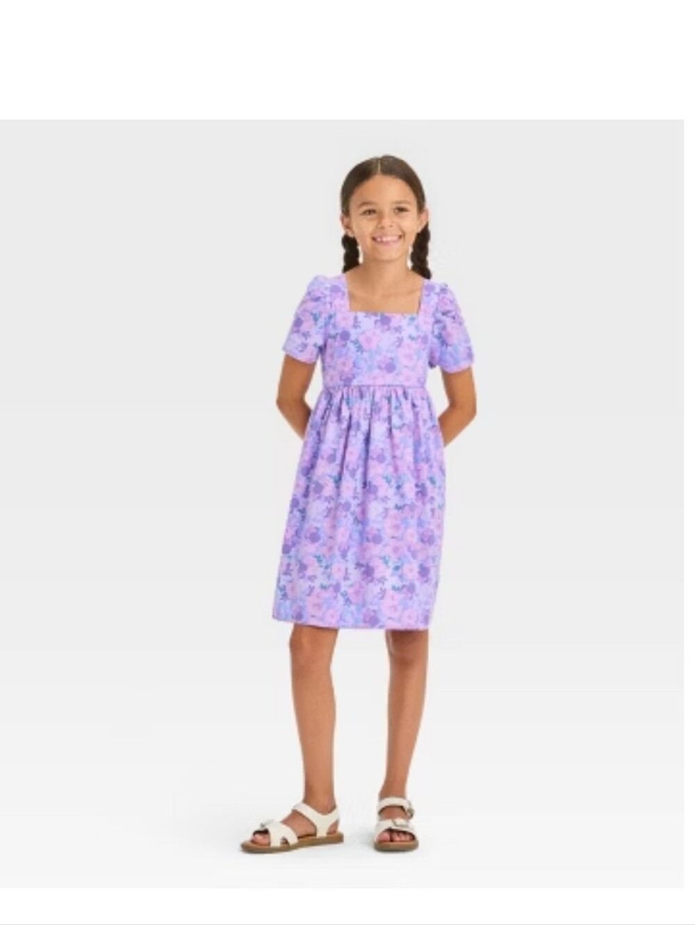 Girls Disney Minnie Mouse Dress Puff Sleeve Size 8 7 6 6x